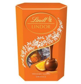 Конфеты Линдор молочный апельсиновый Lindt 200 гр