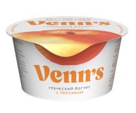 Йогурт с персиком 0,1% Venn's 130 гр