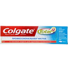 Зубная паста Total 12 Профессиональная чистка паста Colgate 75 мл