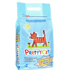 Наполнитель для кошачьих туалетов PrettyCat Aroma Fruit с ароматом ванили, 4 кг
