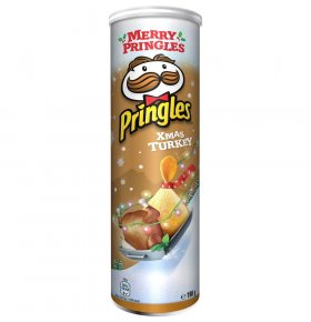 Картофельные чипсы Pringles Xmas Turkey Со вкусом индейки 200 гр