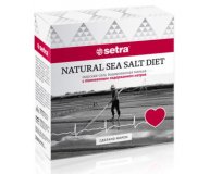 Соль морская мелкая йодированная с пониженным содержанием натрия Setra 500 гр