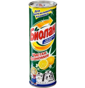 Средство чистящее Сочный лимон порошок Biolan 400 гр