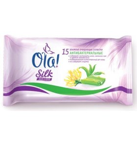 Салфетки Silk Sense антибактериальные Ola! 15 шт