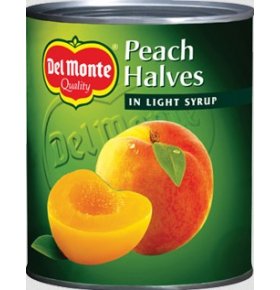 Персики половинки в легком сиропе Del monte 420 гр