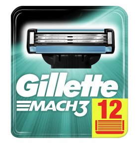 Сменные картриджи для бритья Gillette Mach3 12 шт