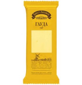 Сыр полутвердый гауда 45% Брест-Литовск 240 гр