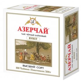 Чай черный Букет в пакетиках Azercay 100 шт