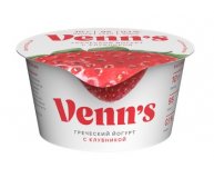 Йогурт с клубникой 0,1% Venn's 130 гр