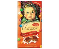 Шоколад Сладкая мозаика молочный с разноцветным драже Алёнка 90 гр
