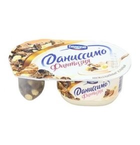 Йогурт Данон Даниссимо Фантазия 105г.шок.хлопья