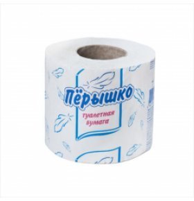 Туалетная бумага 1-слойная Перышко 1 шт