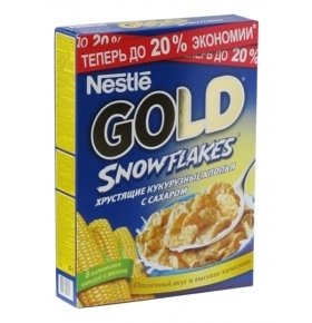 Завтрак готовый Nestle Gold Snow Flakes 300г