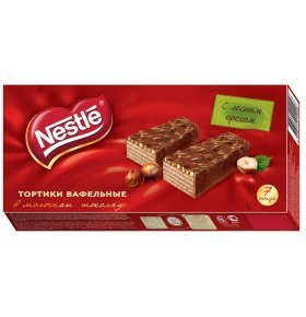 Тортики вафельные с лесными орехами в молочном шоколаде Nestle 220 гр