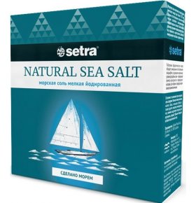 Натуральная морская пищевая соль Setra 500 гр