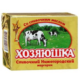 Маргарин Сливочный Нижегородский 60% Хозяюшка 400 гр