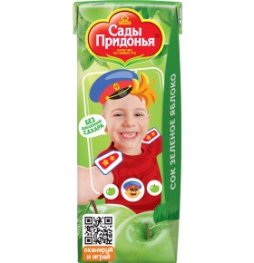 Детское питание сок зеленое яблоко Сады Придонья 200 мл