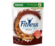 Готовый завтрак хлопья с темным шоколадом пакет Nestle Fitness 180 гр