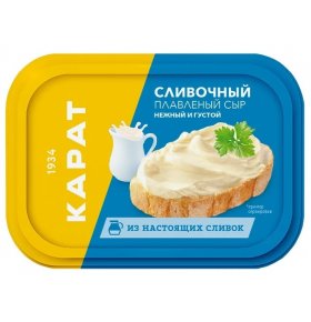 Сыр Плавленый сливочный 41% Карат 200 гр