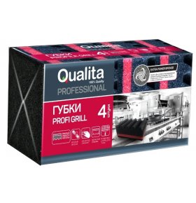 Губка черный Profi grill Qualita 4 шт