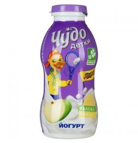 Йогурт питьевой Чудо Детки со вкусом яблоко-банан 2,2% 200г