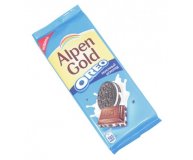 Шоколад Альпен Гольд 90г молочный Oreo