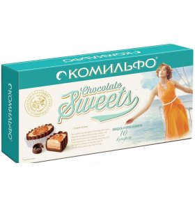 Конфеты шоколадные миндаль и крем-карамель Комильфо 116 г