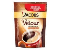 Кофе Velour натуральный растворимый порошкообразный Jacobs 70 гр