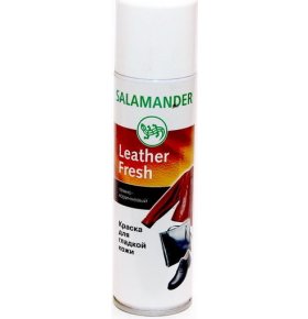 Средство для обуви Leather Lanolin для обновления цвета кожи для гладкой кожи коричневый аэрозоль Salamander 250 мл