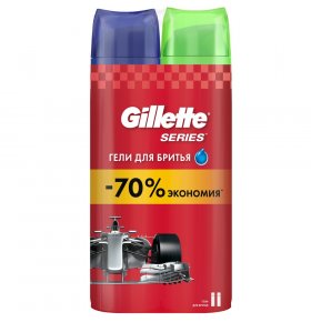 Набор гелей для бритья Gillette Series 2 шт по 200 мл