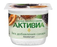 Йогурт с черносливом фиником и семенами льна без сахара 2,9% Активиа 150 гр