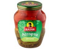 Ассорти овощное огурцы и томаты Дядя Ваня 1800 гр
