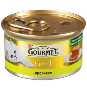 Консервы для кошек Gourmet Gold с кроликом 85г