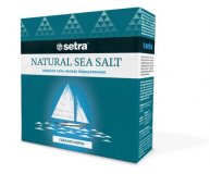 Соль морская пищевая йодированная мелкая Setra 500 гр