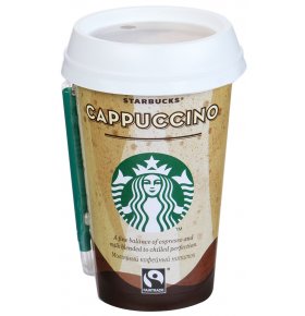 Напиток Cappuccino молочный кофейный Starbucks 220 мл