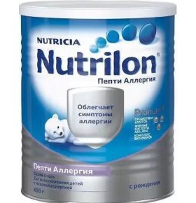 Специальная смесь PronutriPlus с рождения Nutrilon Пепти Аллергия 400 гр