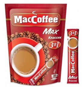 Кофе Max классик 3 в 1 Maccoffee 20 пак