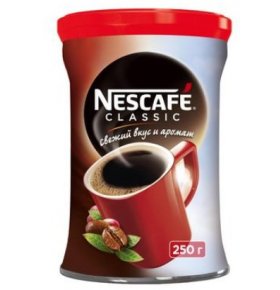 Кофе Classic натуральный растворимый гранулированный Nescafe 250 гр