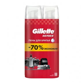 Набор пен для бритья Gillette Series 2 шт по 250 мл