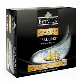 Чай Бергамот чёрный с бергамотом Beta Tea 100 пак