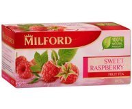 Чай фруктовый сладкая малина Milford 45г