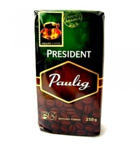 Кофе молотый Paulig President вакуум 250г