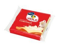 Сыр плавленый сливочный в ломтиках Виола 140 гр