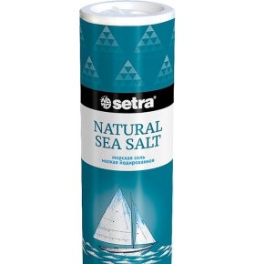 Соль морская пищевая йодированная мелкая Setra 250 гр