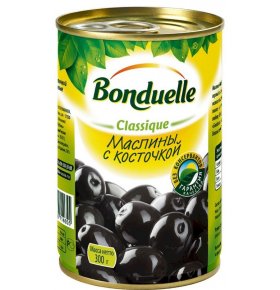 Маслины с косточкой Bonduelle 300 гр