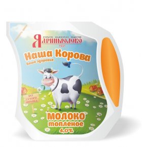 Молоко топленое Наша Корова 4% 450 гр