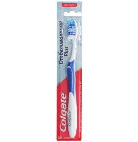 Зубная щетка Plus отбеливающая жесткая цвет синий Colgate 1 шт