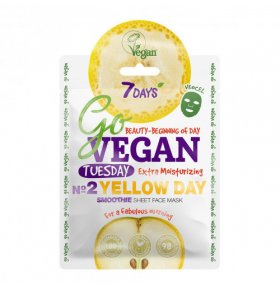 Тканевая smoothie-маска для лица Go Vegan Yellow Day 7 Days 25 гр
