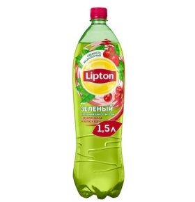 Чай зеленый земляника клюква Lipton 1,5 л