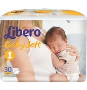 Подгузники Libero Baby Soft Newborn 30шт/уп